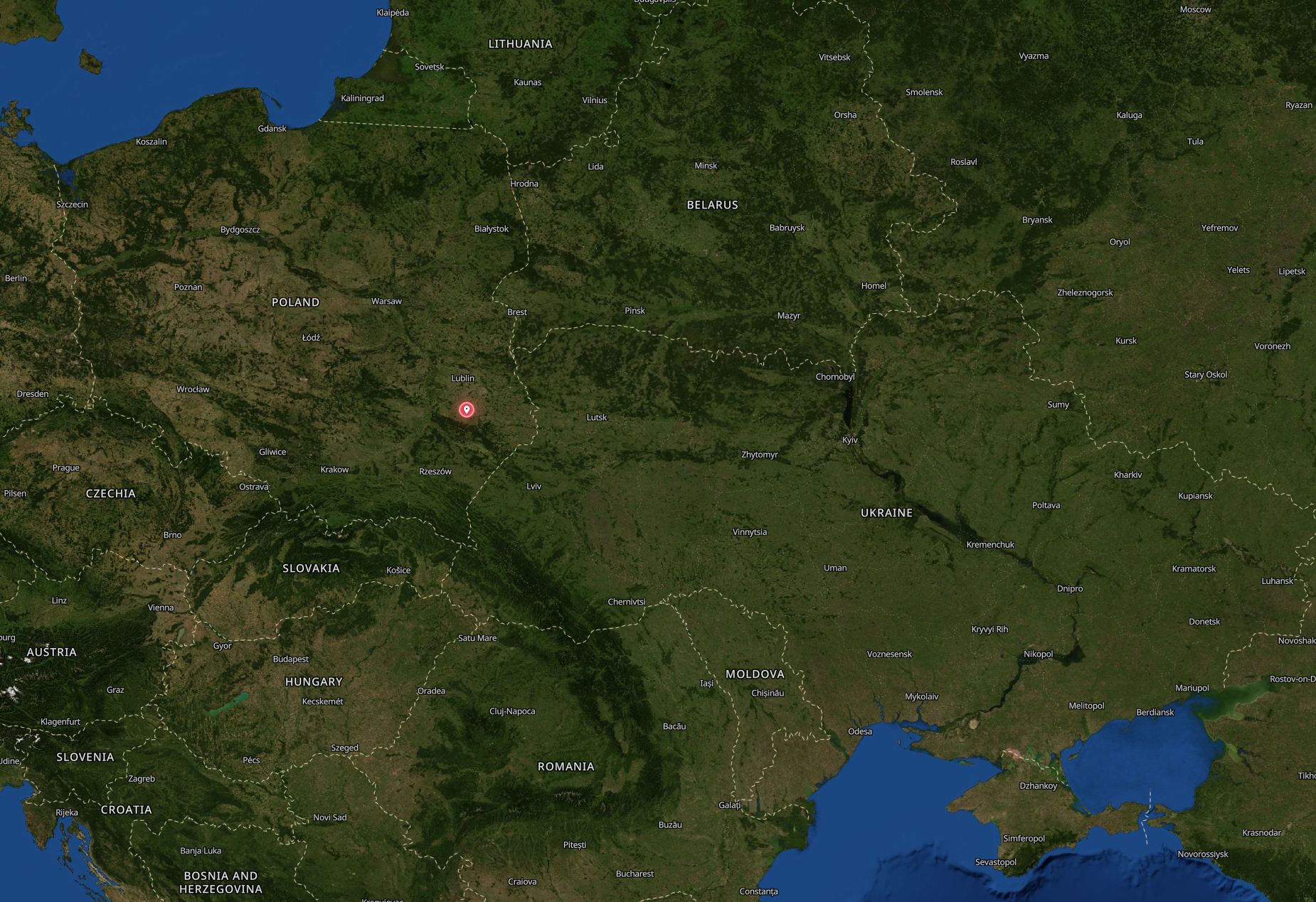 Map credits: Open Street Map, Modified Copernicus Sentinel data.