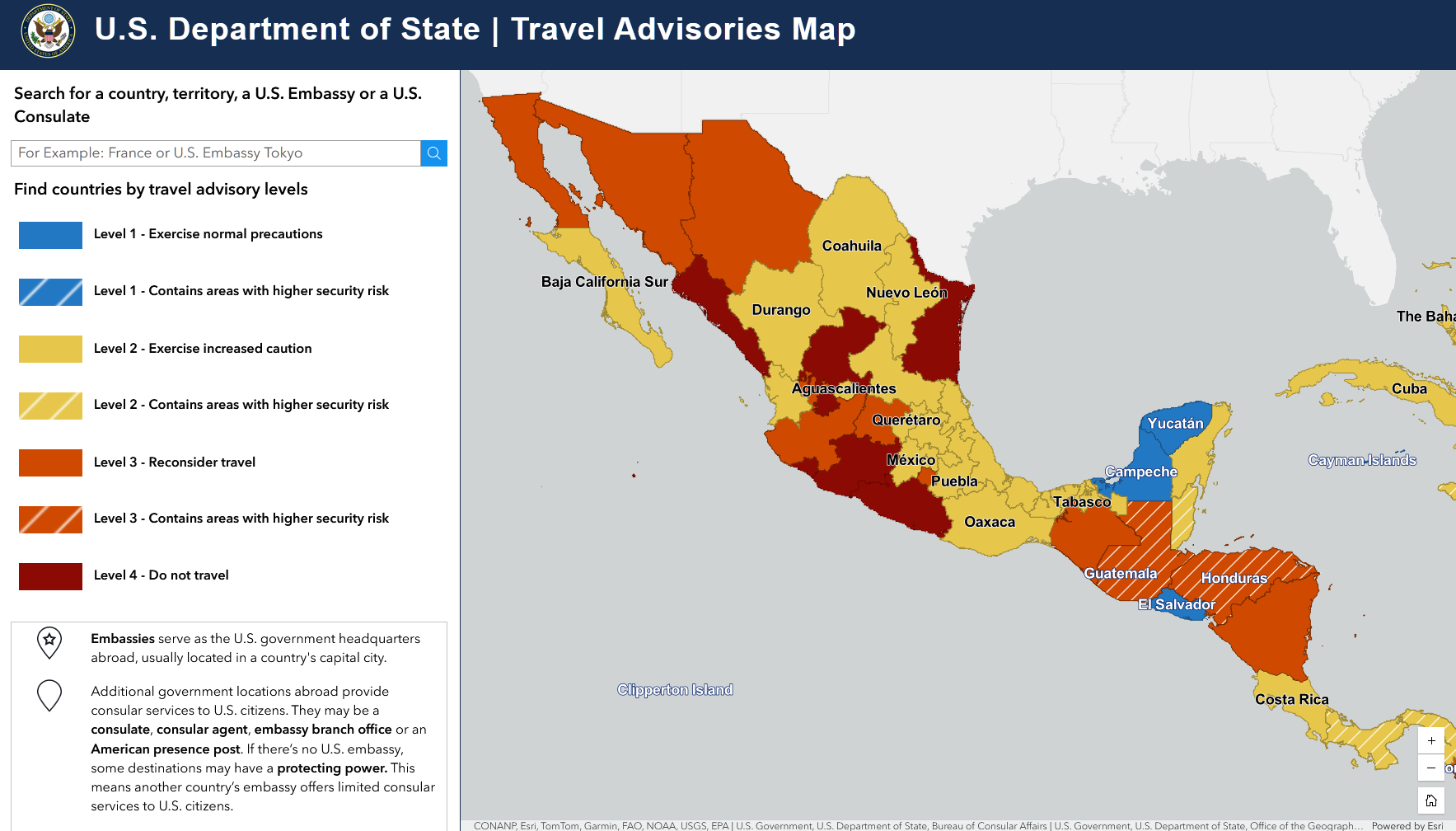 U.S. Embassy Alerts on Michoacan Security Forces Elevated Over Roadblock Reports