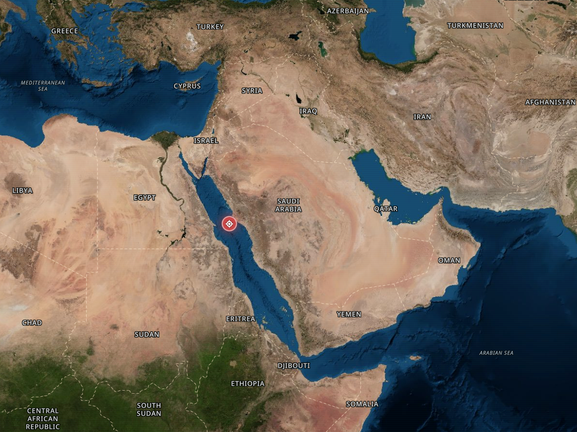 Projectile Strike Confirmed on Tanker 63 NM West of Yanbu-