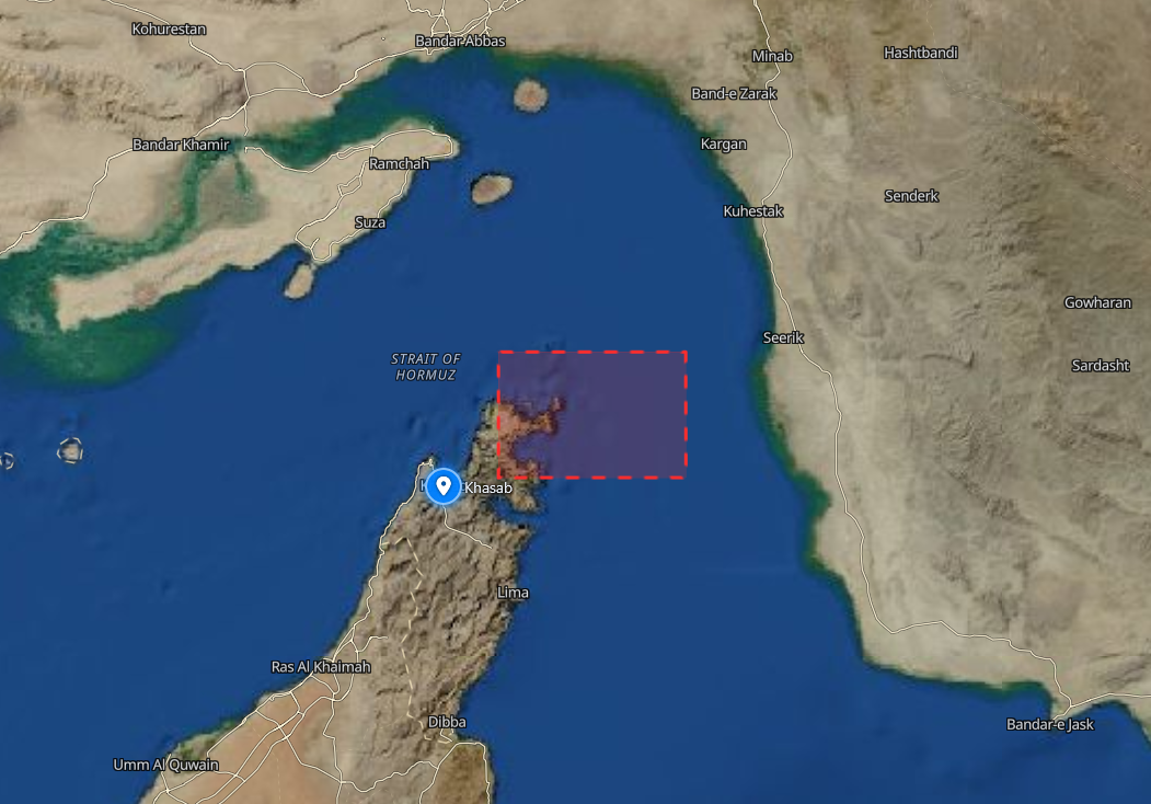 Three Projectiles Hit Tanker East of Khasab, Oman