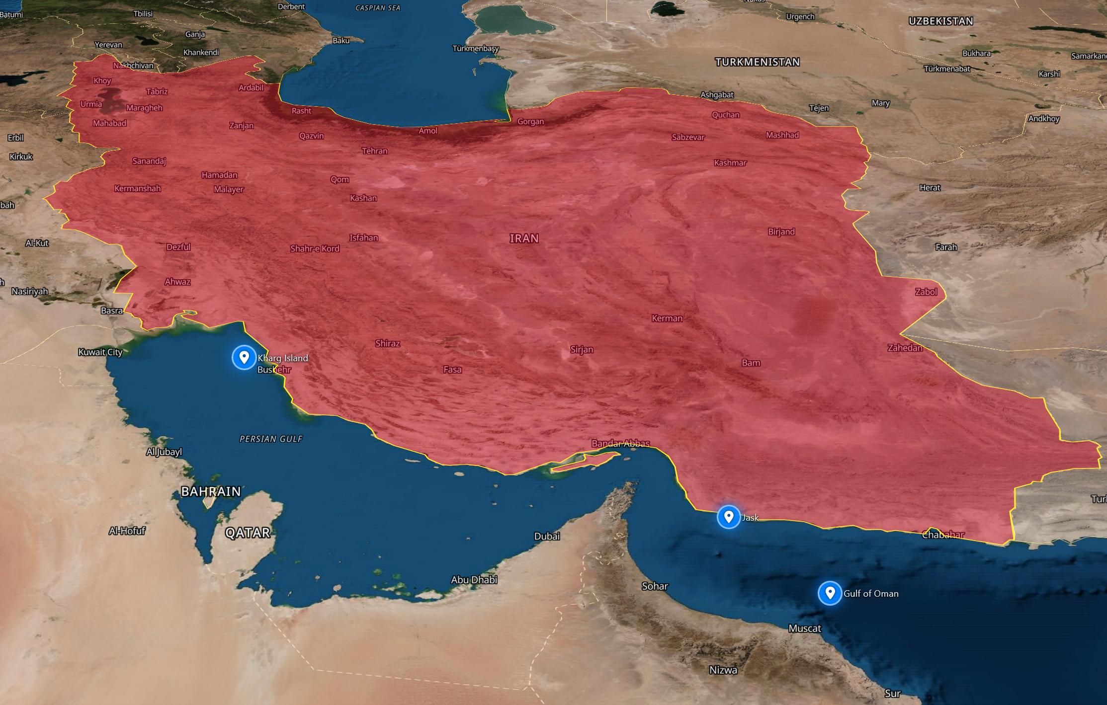 CENTCOM Strikes Three Iranian Tankers and Reports Missile Fire on U.S. Warships