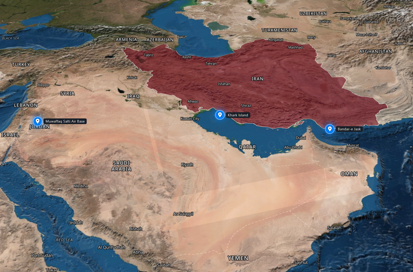 CENTCOM Strikes Five IRGC Oil Carriers, Cites Missile Attacks on a U.S. Warship