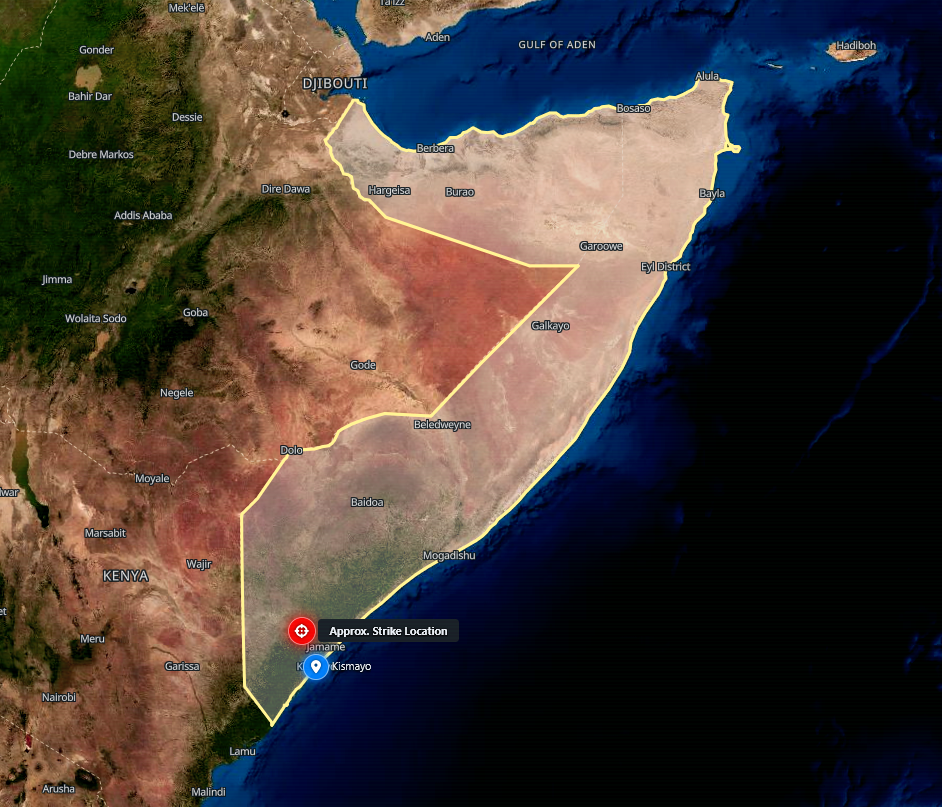 AFRICOM Struck al-Shabaab Near Qumbi, Somalia