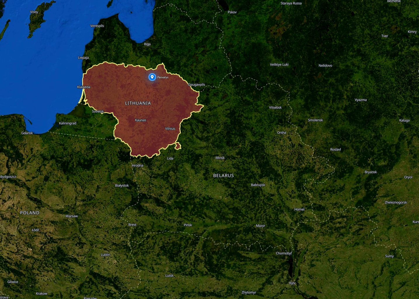 Unidentified Object Enters Lithuanian Airspace Near Pasvalys, NATO Baltic Air Policing Fighters Scrambled