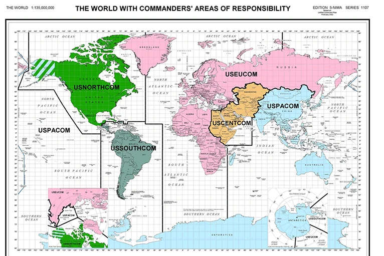 Commanders Areas Of Responsibility Map