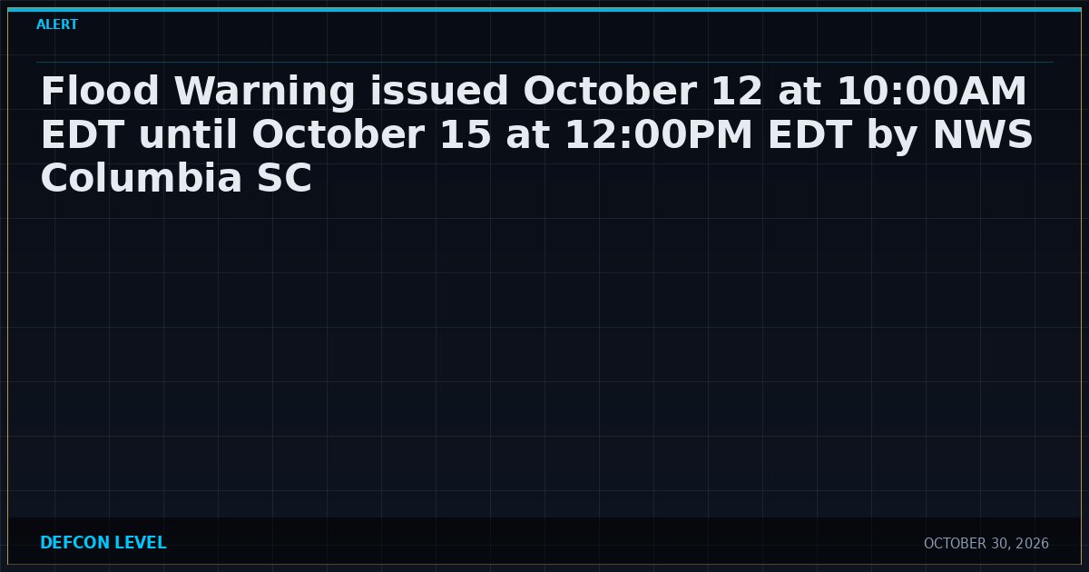 Radius Monitoring System Flood Warning issued October 12 at 10:00AM EDT until October 15 at 12 ...