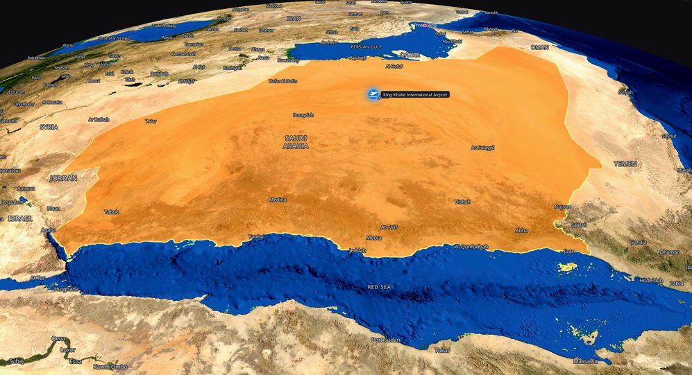 Radius Monitoring System Saudi-Led Coalition and Houthi Spokesman: Strike on Riyadh Airport ...