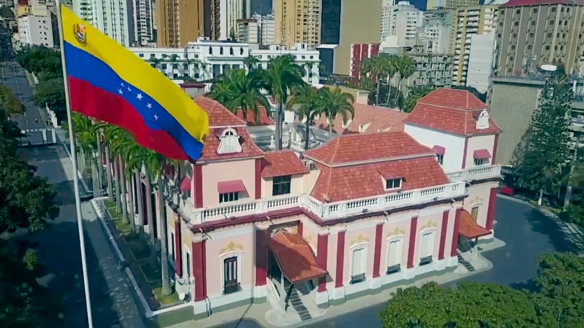 Miraflores Palace in Caracas.