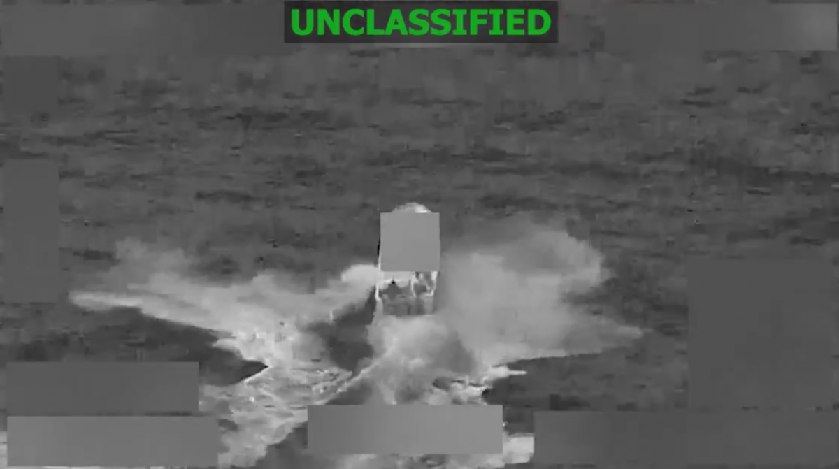 U.S. Southern Command: Joint Task Force Southern Spear Conducts Lethal Kinetic Strike On Vessel