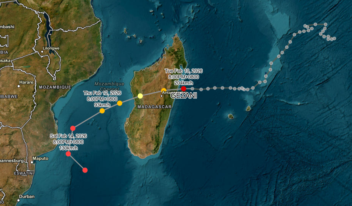Tropical Cyclone GEZANI Intensifies to Category 4 and Makes Landfall Near Toamasina